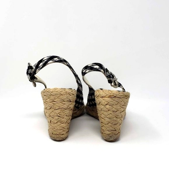 Stuart Weitzman Gingham Espadrille Slingback - Picture 3 of 14